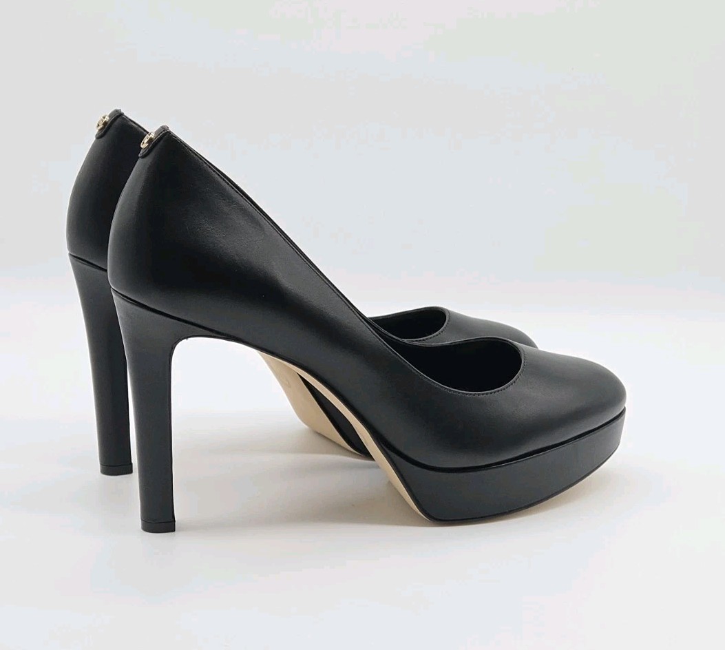 Michael Kors Women’s Chantal Black Platform Leather Pumps Size 9.5/10/11 NIB