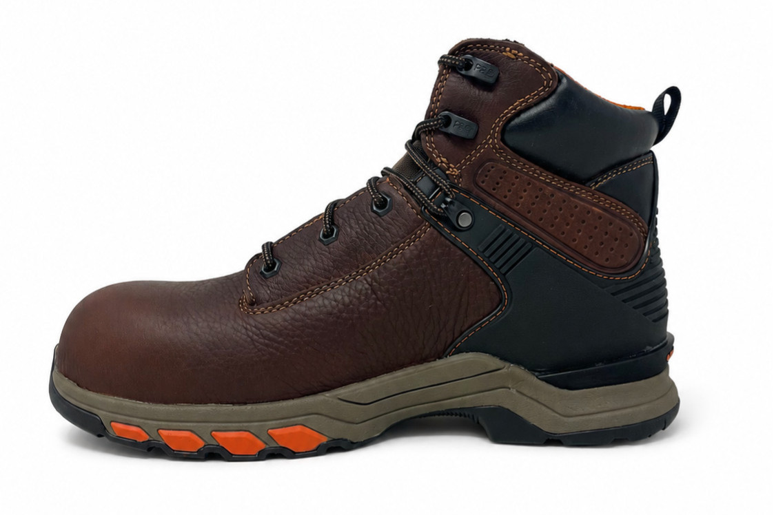 TIMBERLAND PRO HYPERCHARGE 6″ COMP SAEFTY TOE WATERPROOF BROWN MEN TBOA1Q54214