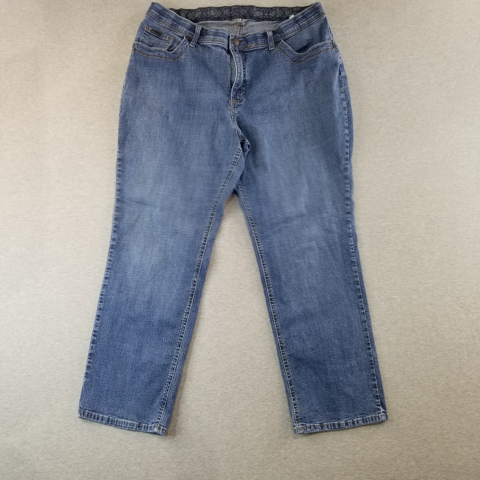 Lee Jeans Women’s Sz 18WP VTG Stretch Band Waist 98% Cotton Dark Wash Normcore