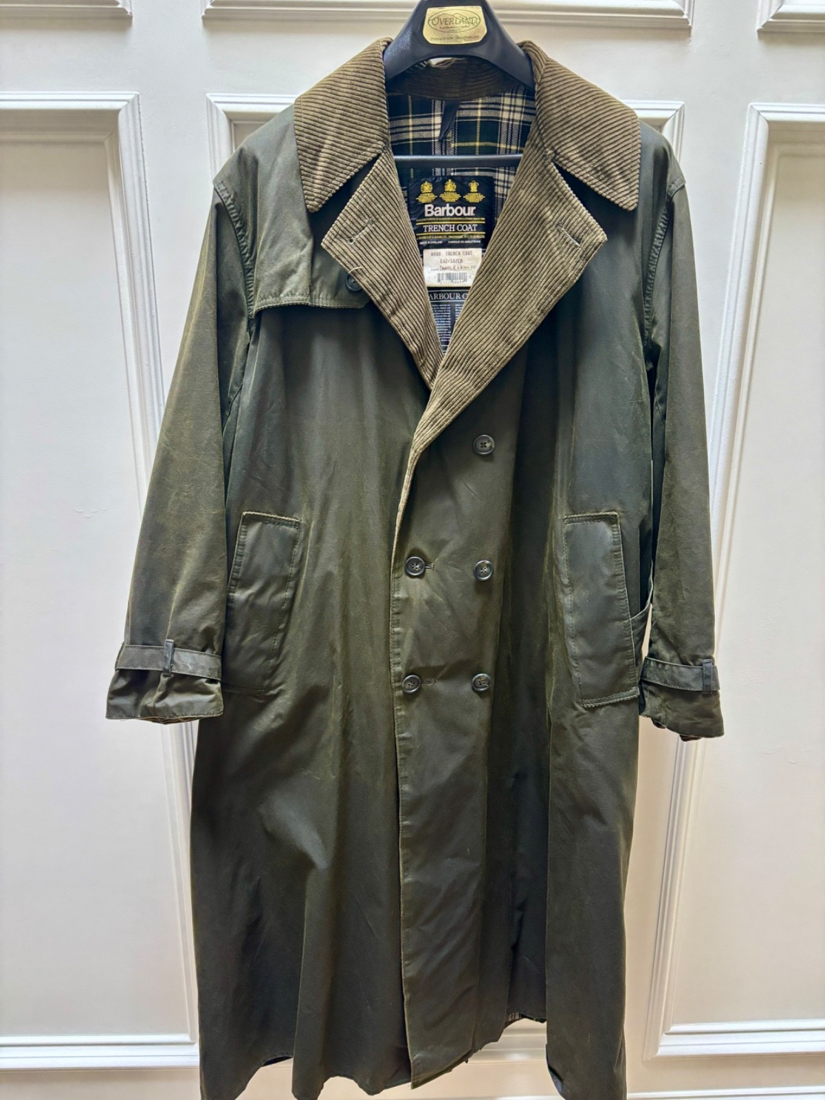 Limited Edition Vintage ’94 A600 Sage Barbour Trench Coat C42/107cm