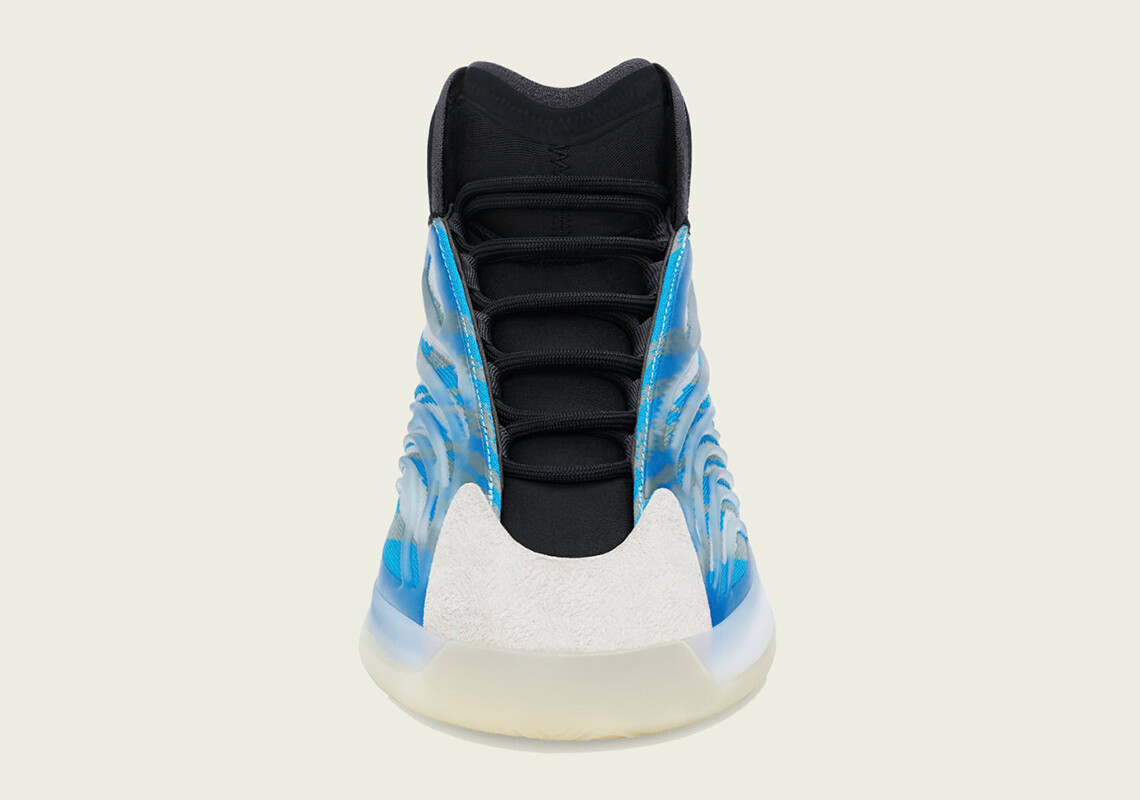 Adidas US 10.5 Men’s Frozen Blue White Black Boost Rare Yeezy QNTM GZ8872 NIB