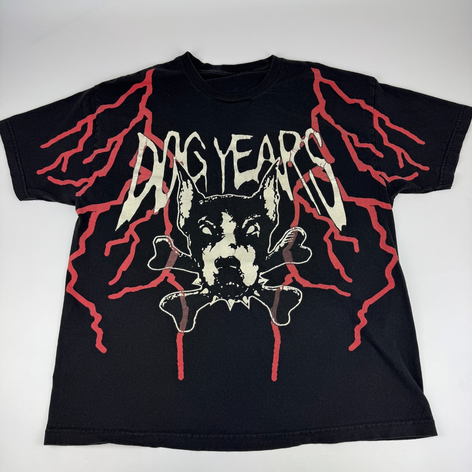 Dog Years Mens Size XL All Over Print AOP T Shirt Black