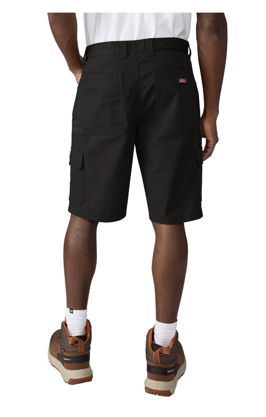 Dickies Black Ripstop Ultimate Cargo Shorts – Relaxed Fit/Temp Cooling Size 42