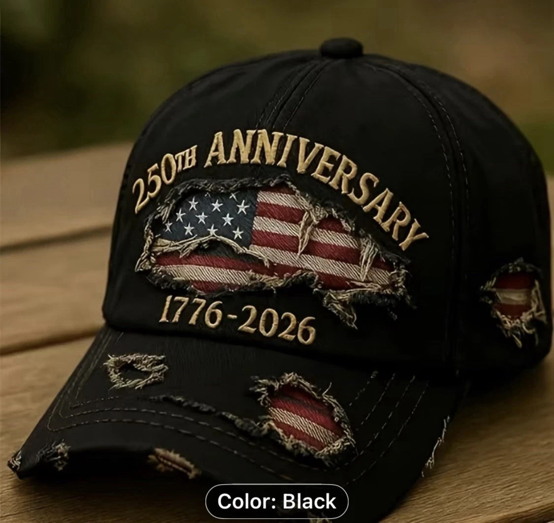 Cap USA 250th Anniversary American Independence Distressed Veteran Owned Hat