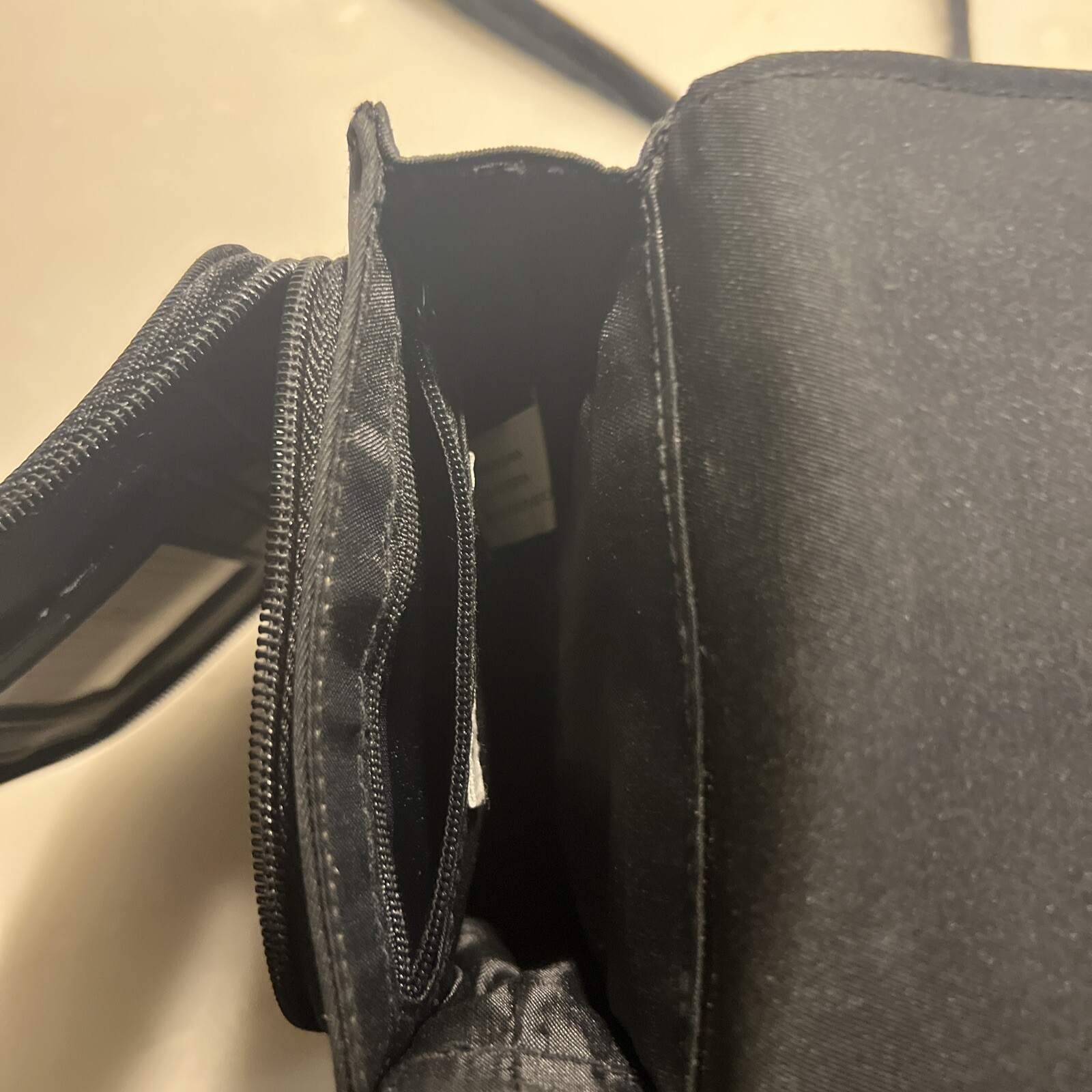 Worthington Small Crossbody Bag Black On Black Approximately 5x7x2-1/2 Compact