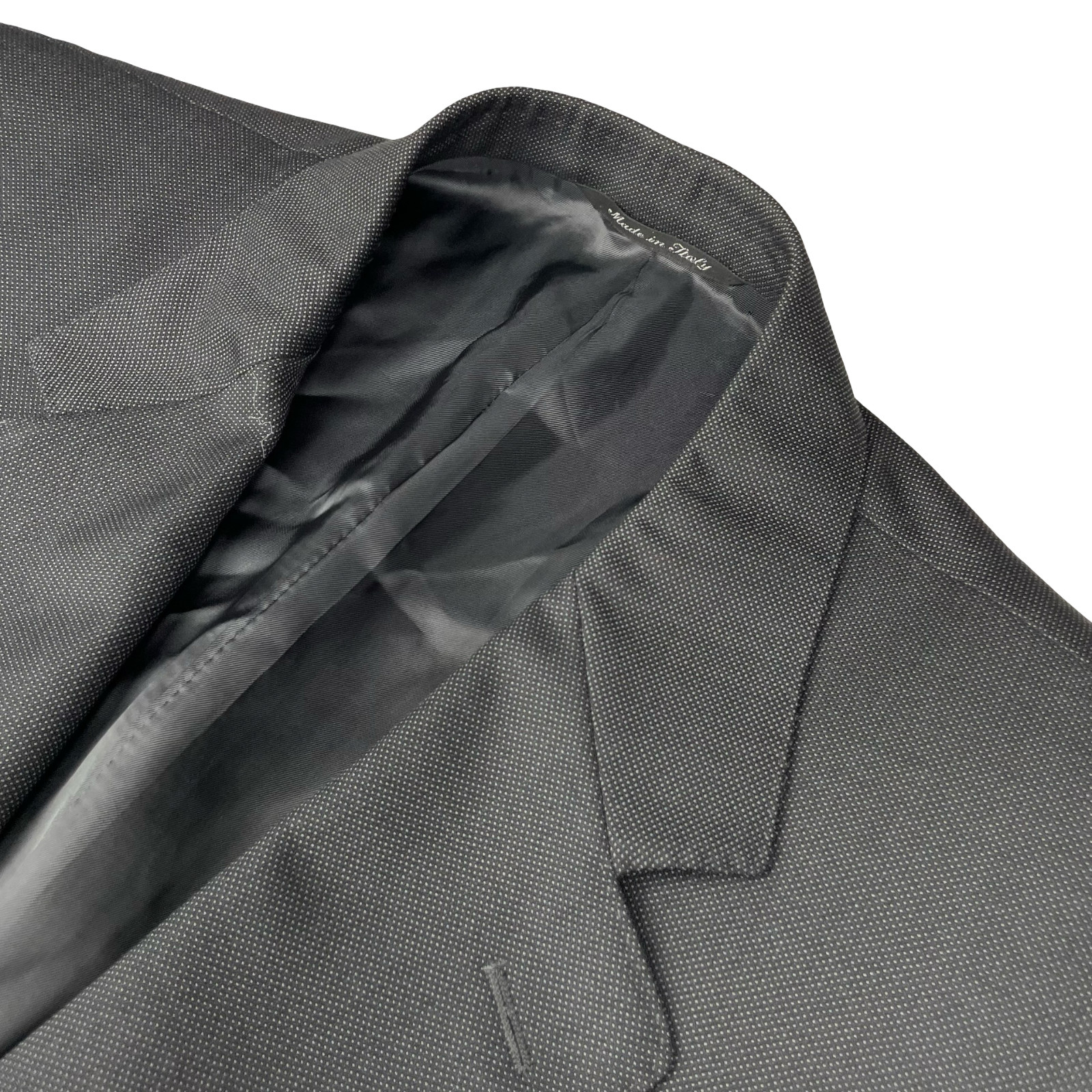 Canali Men’s 100% Wool 2-Button Blazer Gray Birdseye • Italy • 48R US | 58 EU