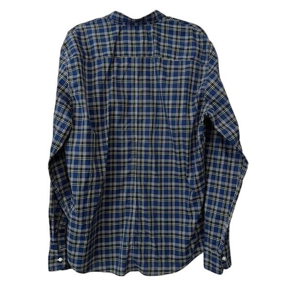 Frank & Eileen XLarge Paul Blue Yellow White Plaid Button Up Long Sleeve Shirt
