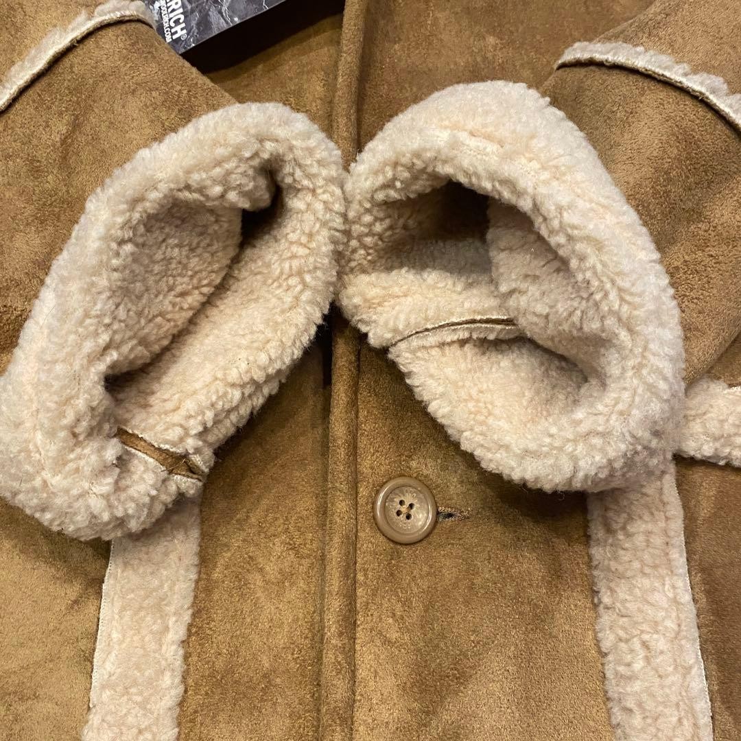 Authentic Woolrich Suede Brown Coat Pre Owned New Condition Japan