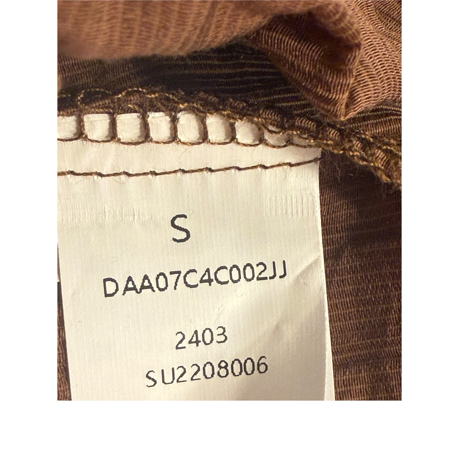 Cupshe Womens Rust Brown Textured Paperbag Waist Shorts Small DAA07C4C002JJ