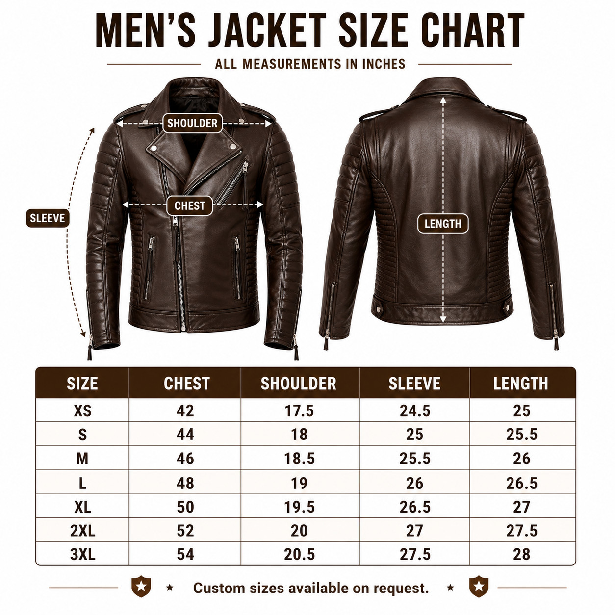 Men’s Dark Brown Real Lambskin Leather Biker Jacket Quilted Motorcycle Moto Coat