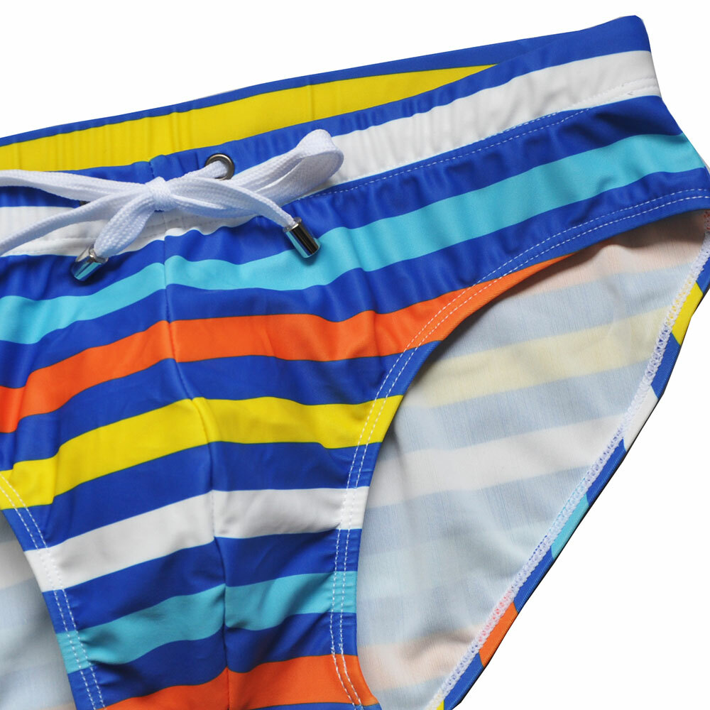 Men’s Classic | Swim Briefs | Rainbow | Striped | Vacation | Cruise | Swimsuit