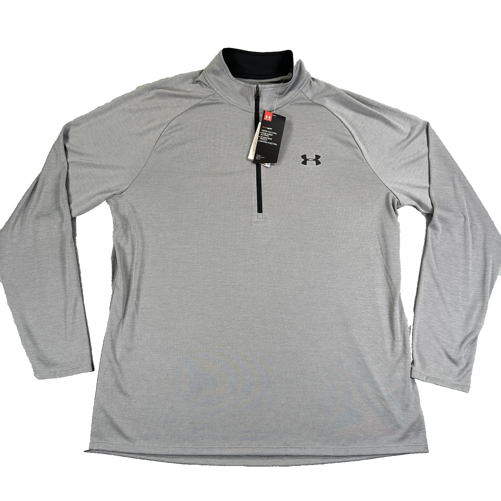 Under Armour Men’s Tech 1/4 Zip Long Sleeve Pullover XL Gray NWT Light Weight