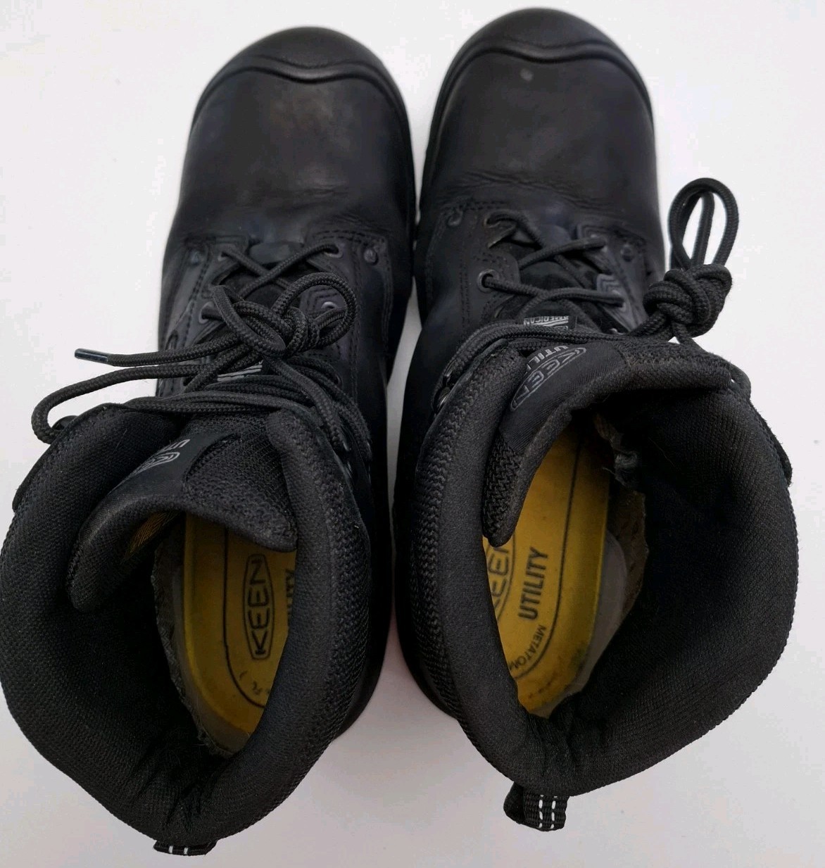 Keen Utility 6” Carbon Fiber Toe Waterproof Black Work Boots Mens 11 D