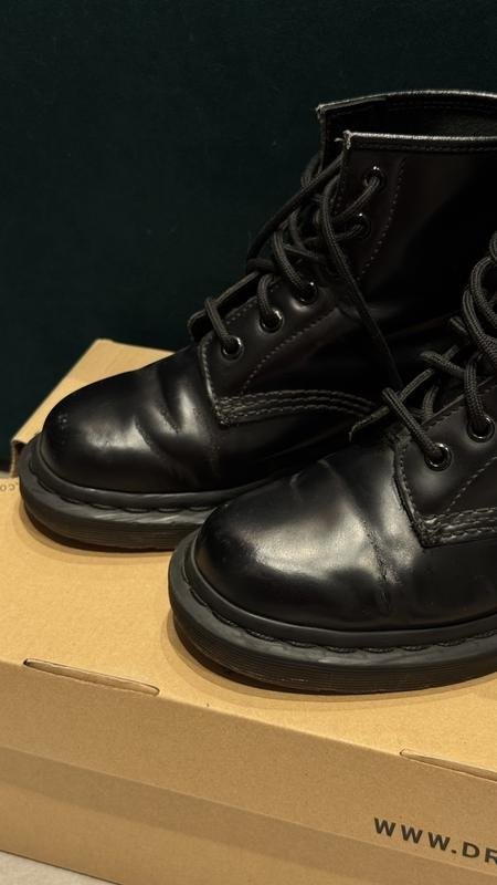 Women Dr. Martens Boots Black Leather 36 #3L2D