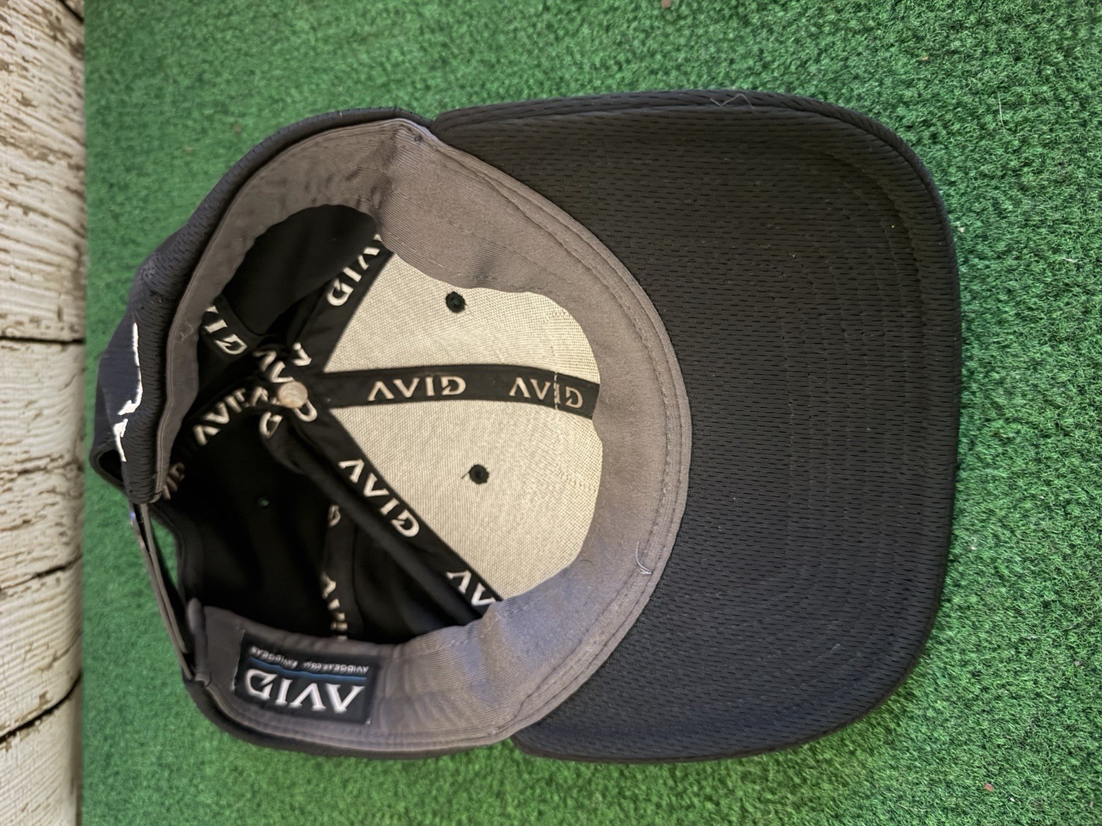 Avid Men’s Black Merica Patriotic Fishing Hook Snapback Hat Cap OSFA