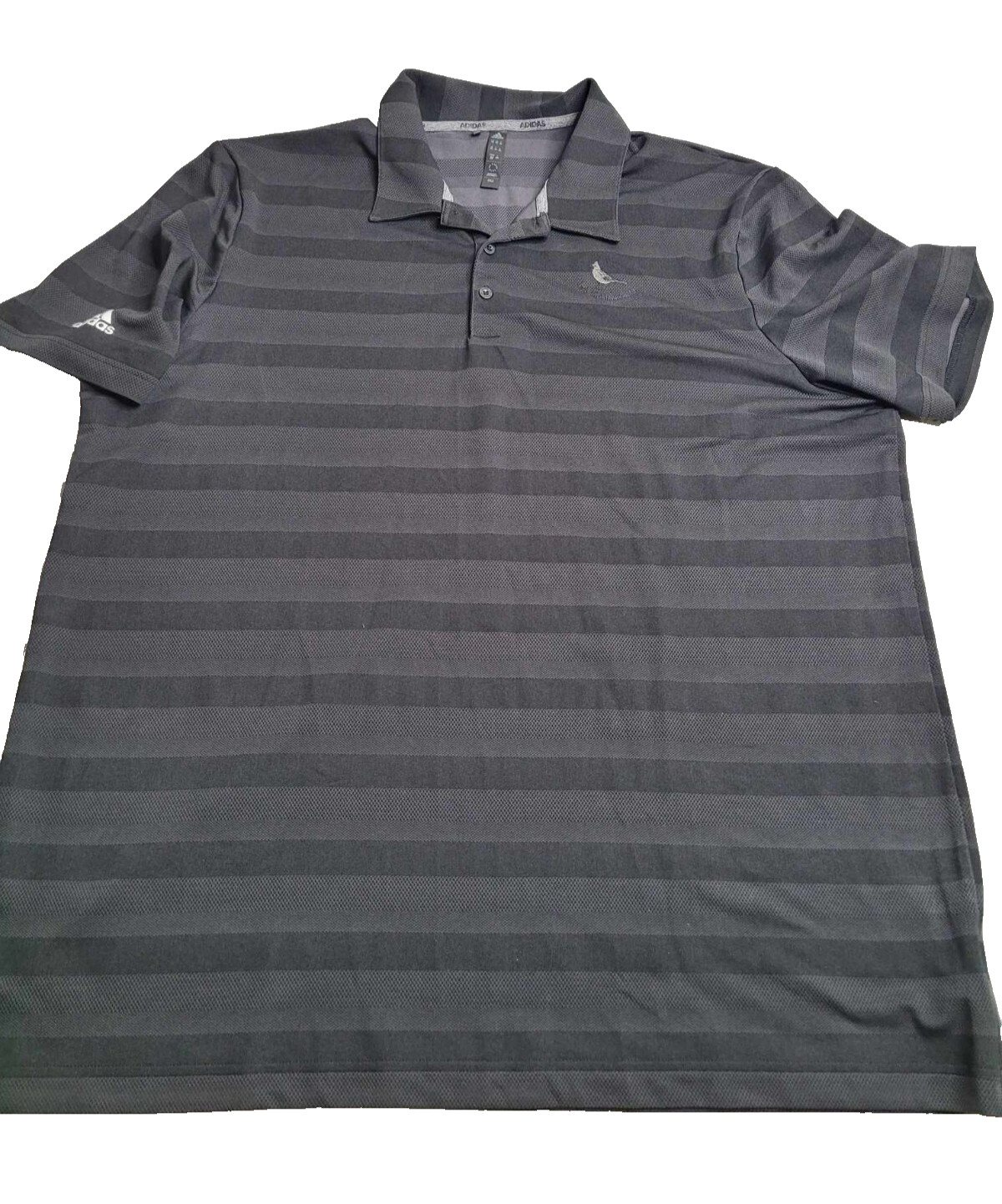 Adidas Golf Polo Lady Bird Johnson GC Black Stripe Men’s 2XL