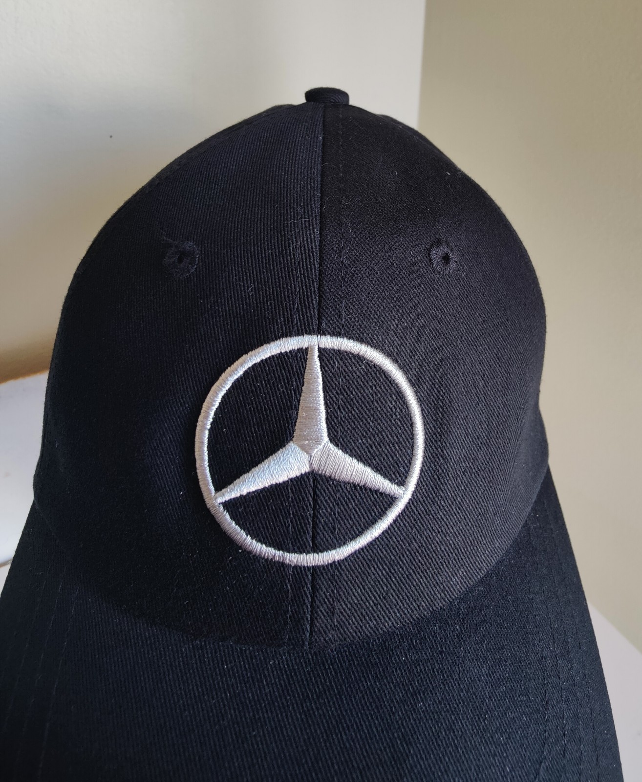 Mercedes Benz Embroidered Logo Baseball Hat Adult Adjustable Black