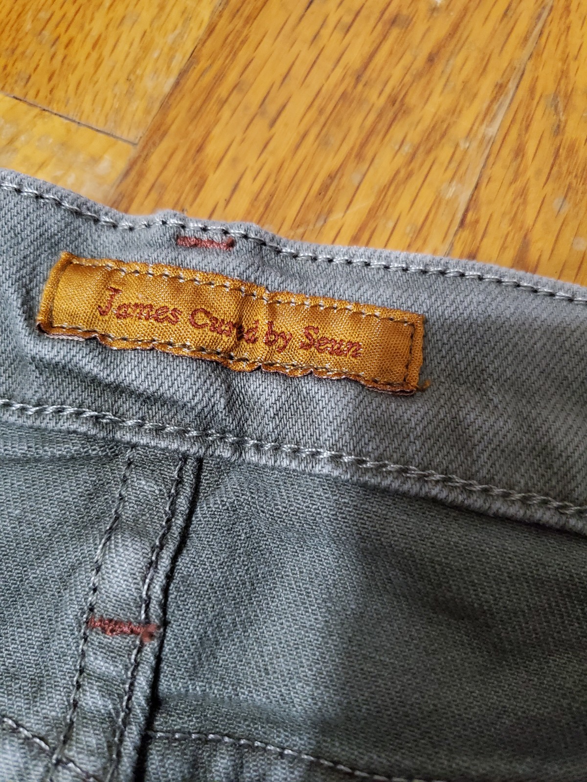 James Jeans Preserved Denim Boot Size 28 Women’s Army Green 31″ Waist USA Made