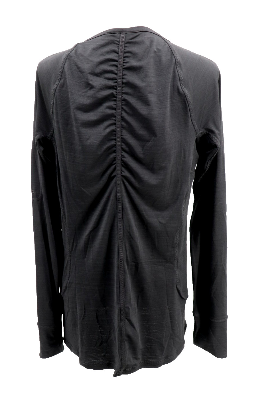 Athleta Pacifica Top 2.0 Womens XLT Black UPF 50 Long Sleeve 1/2 Zip Wicking New