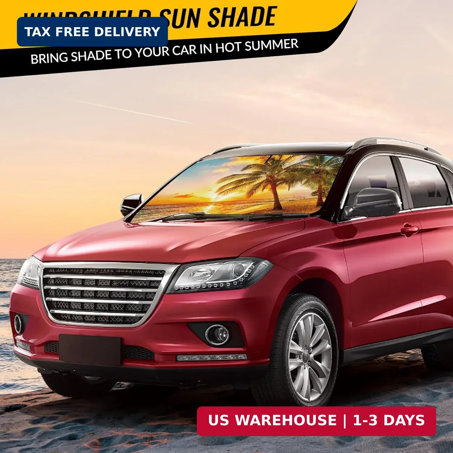 Car Windshield Sun Shade – Reflector Sunshade Offers Ultimate Protection for Car