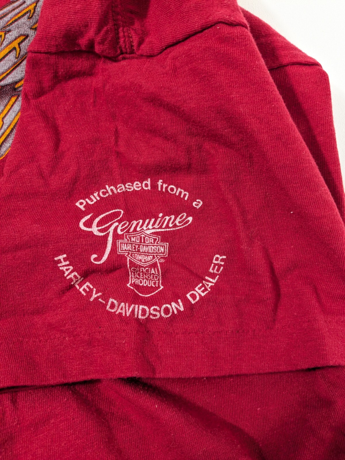 Harley Davidson The Legend Takes Wing Large L T-shirt Red Grand Junction CO