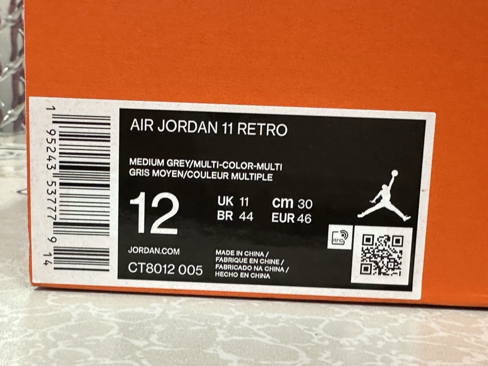 Men’s 12 – Jordan 11 Retro Cool Grey 2021 CT8012-005