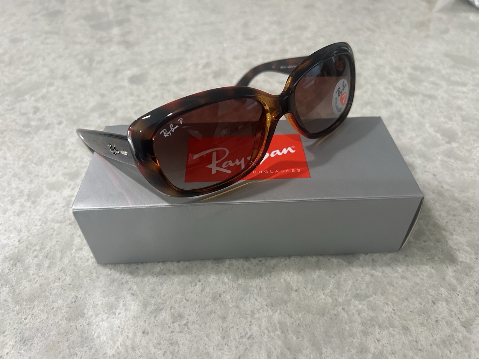 NEW Ray-Ban Jackie Ohh Light Havana/Brown Gradient 58 mm Sunglasses RB4101