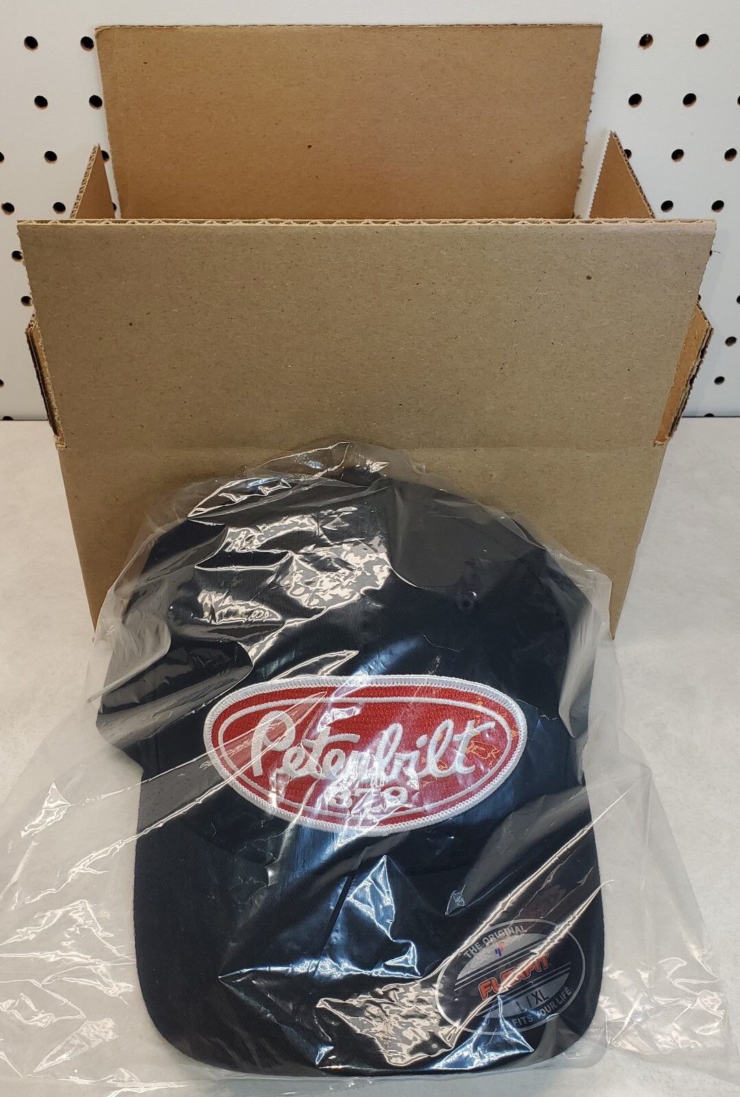 Peterbilt 379 Patch Flexfit 6277 Brushed Twill Hat / Black XXL