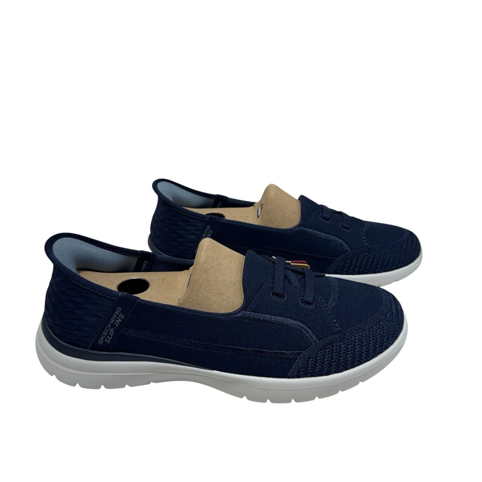 Skechers Slip-Ins On-The-Go Flex Top Notch Navy Women’s Shoes-8 Wide NWOB