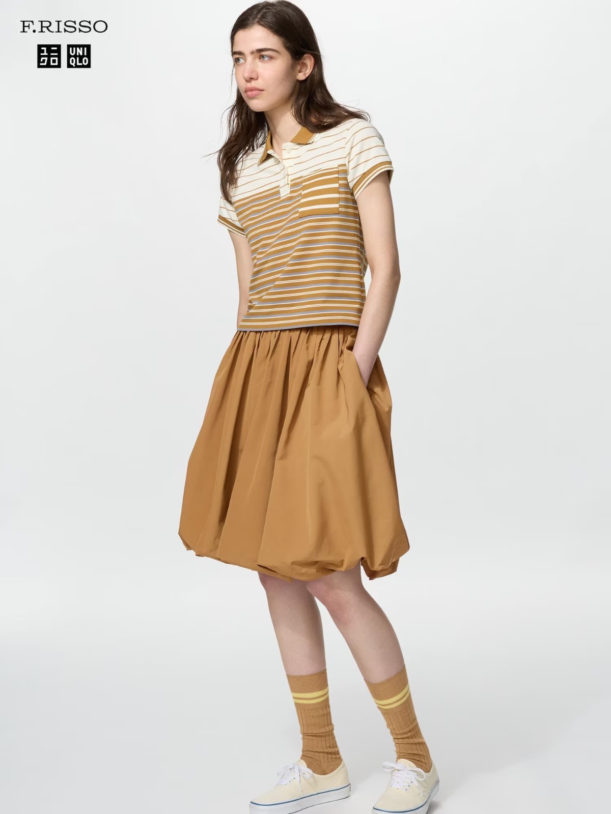 UNIQLO F.RISSO Balloon-Gathered Midi Skirt Women 2 color New Japan June