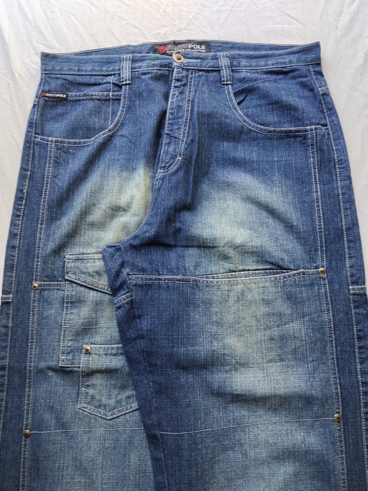 Southpole Carpenter W38 Jesse Pinkman Baggy Y2k Embroidered Jeans Skater