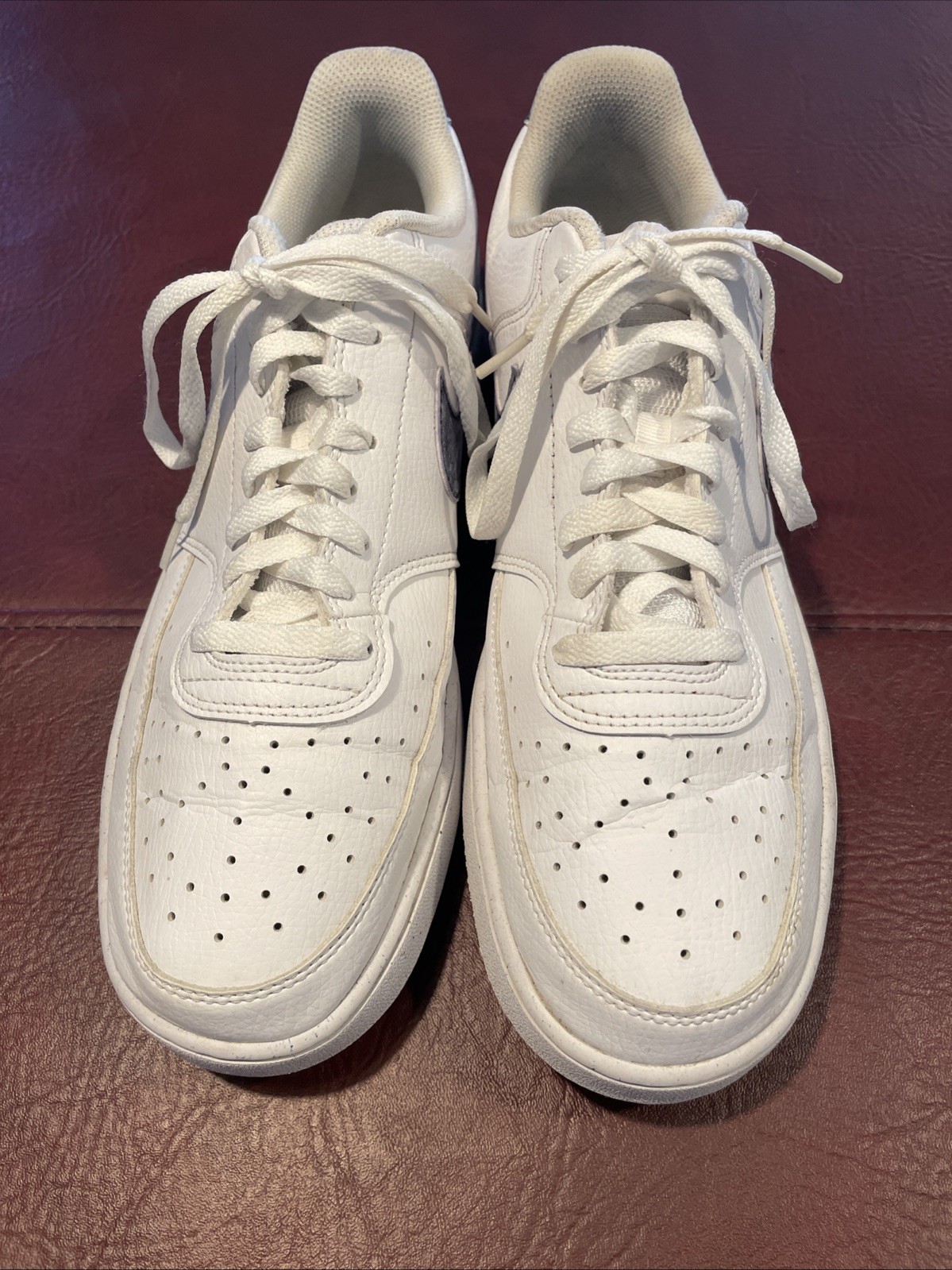 Nike Court Vision Low Men’s Sneakers Triple White, Size 11, DH2987-100