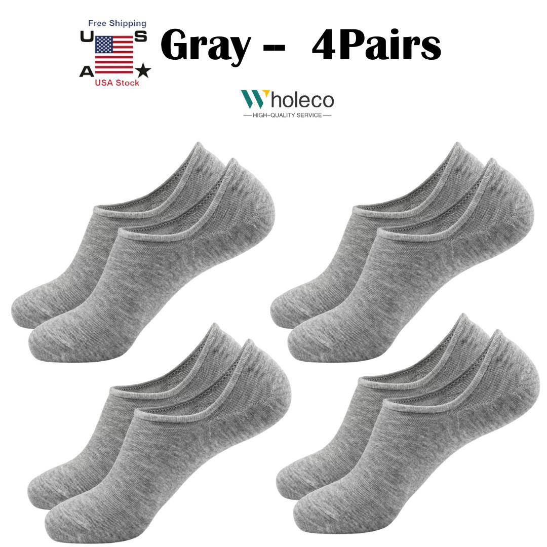 6× Men’s Summer No Show Socks Low Cut Anti-slid Casual Invisible Liner Socks USA
