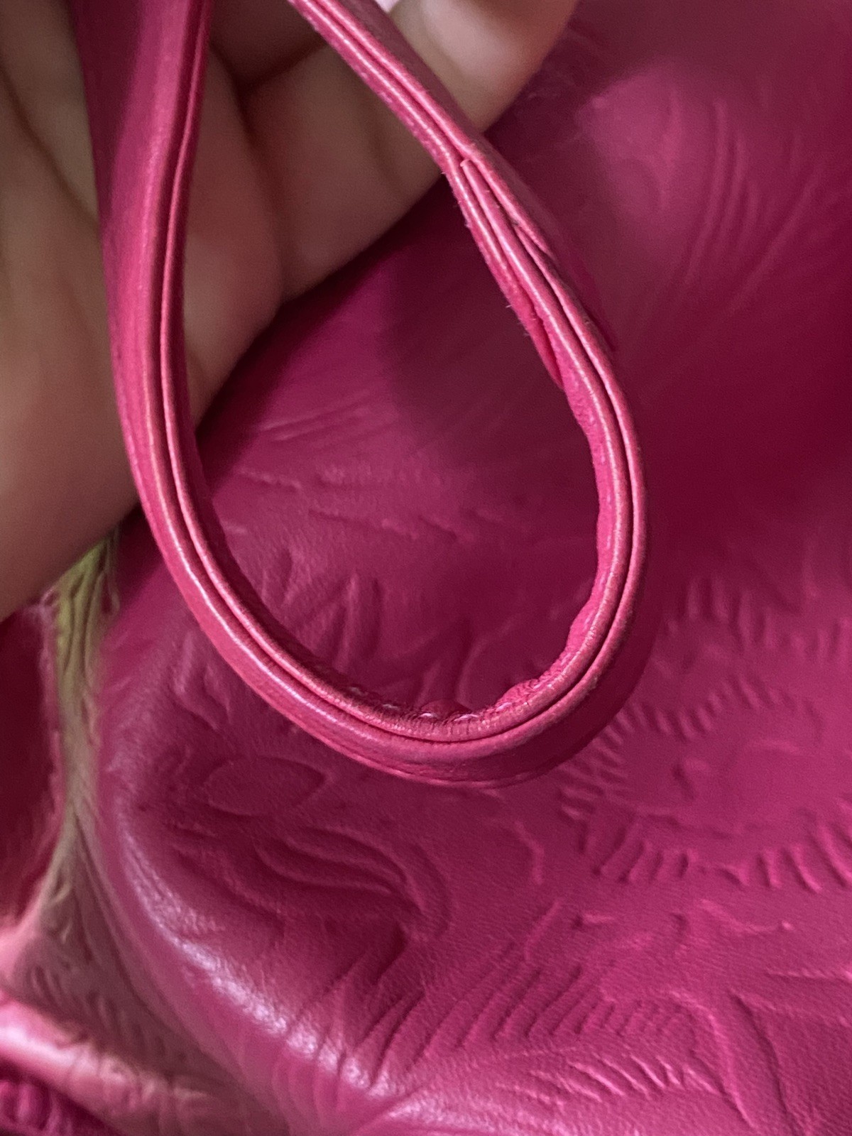 Loewe Flamenco Tassel Crossbody & Shoulder Bag Hot Pink Embossed Floral Lambskin