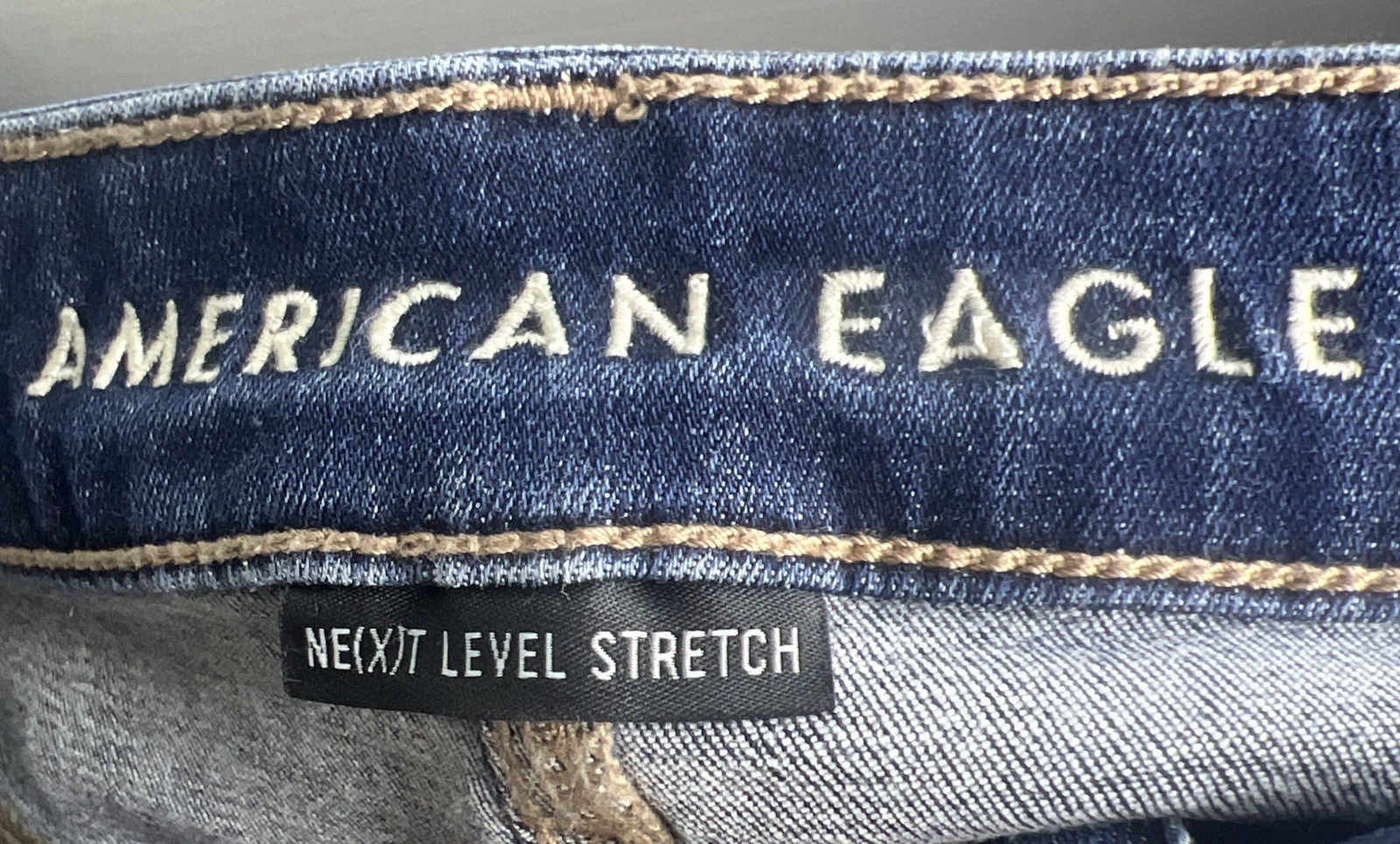 American Eagle Hi rise Next Level stretch Jegging Women’s 4 Dark Wash Faded