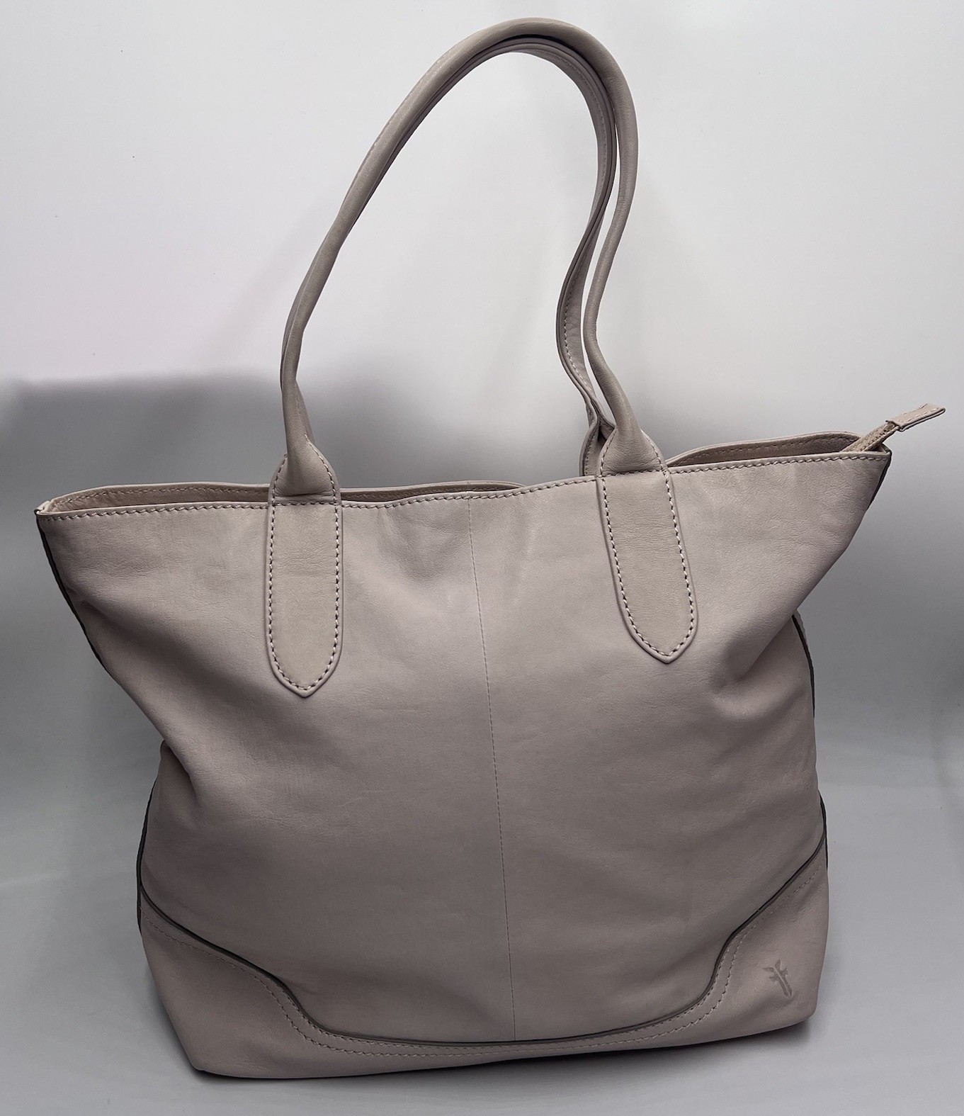 Frye Leather Tote Bag Large Women’s Double Handles Solid Shoulder Handbag