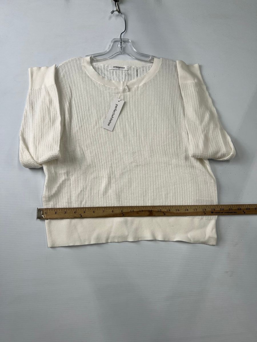 PERFECTWHITETEE Leona Short Sleeve T-shirt Women’s Size S White