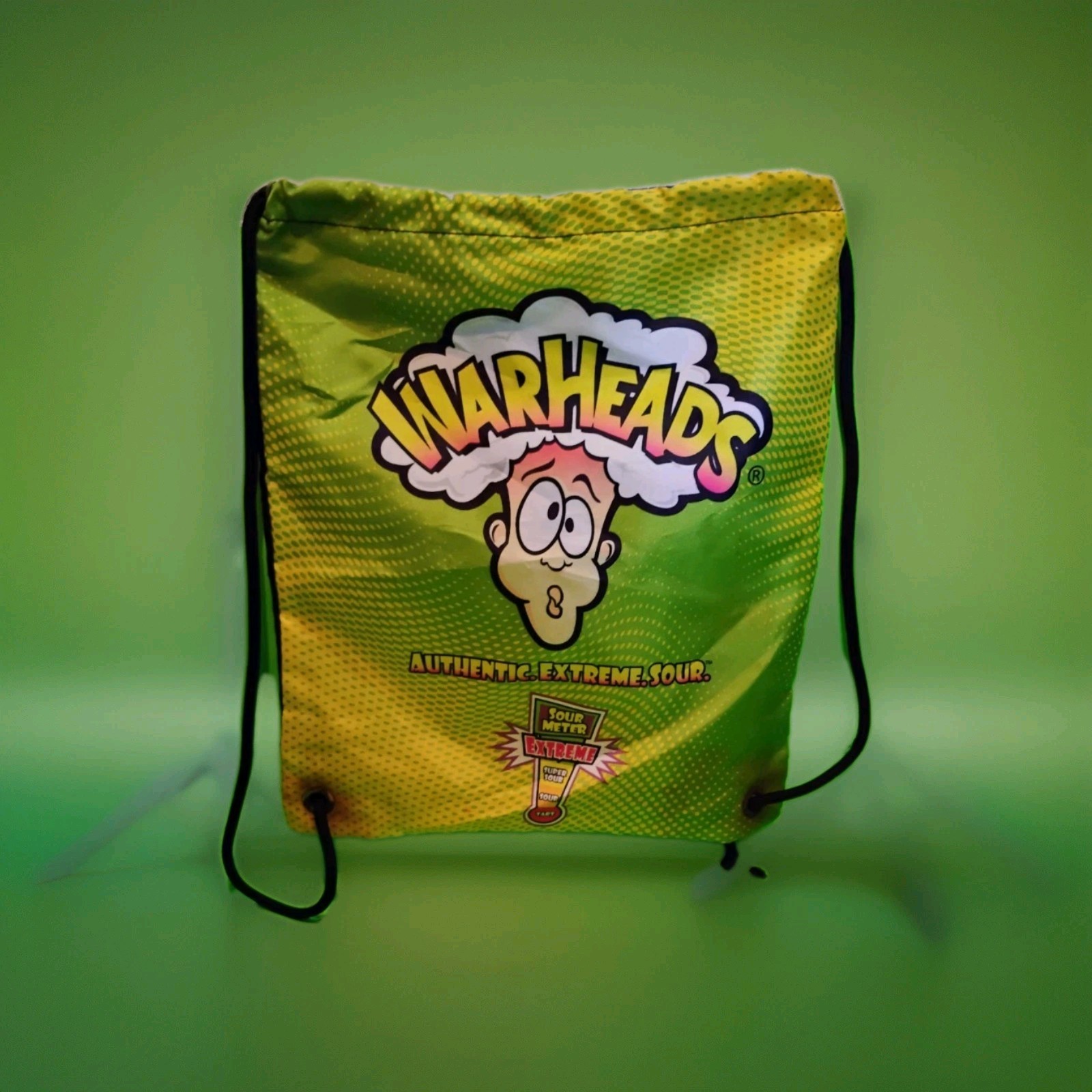WARHEADS 🍬Extreme Sour Head Carry Tote Bag 🛍️Wally Warhead – See Details/Rare