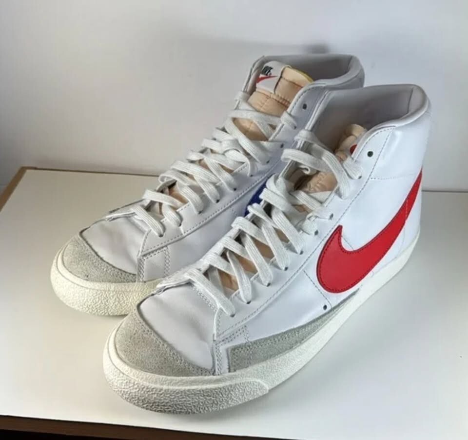 Size 10.5 – Nike Blazer ’77 Vintage Mid White Blue Red