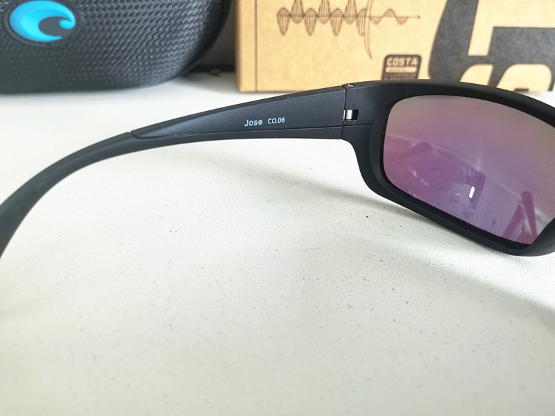 Costa Del Mar JOSE Matte Black Frame/Green 580P Polarized Lenses