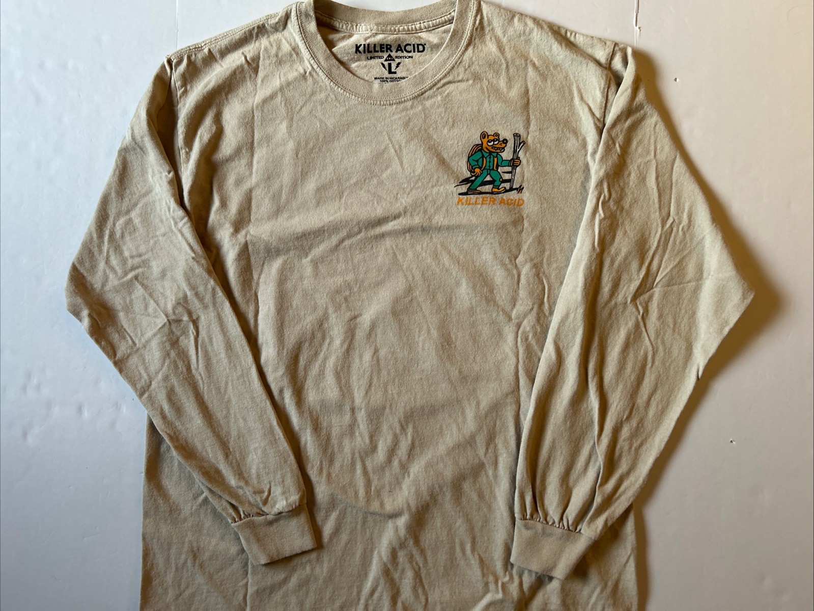 Killer Acid Take A Hike Long Sleeve Shirt Size Large
