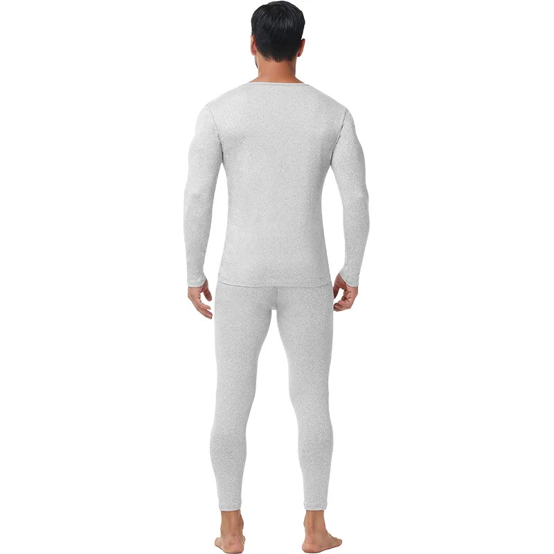 Men’s Long Johns Set Thermal Underwear Top & Pants Set Fleece Lined Warm Winter