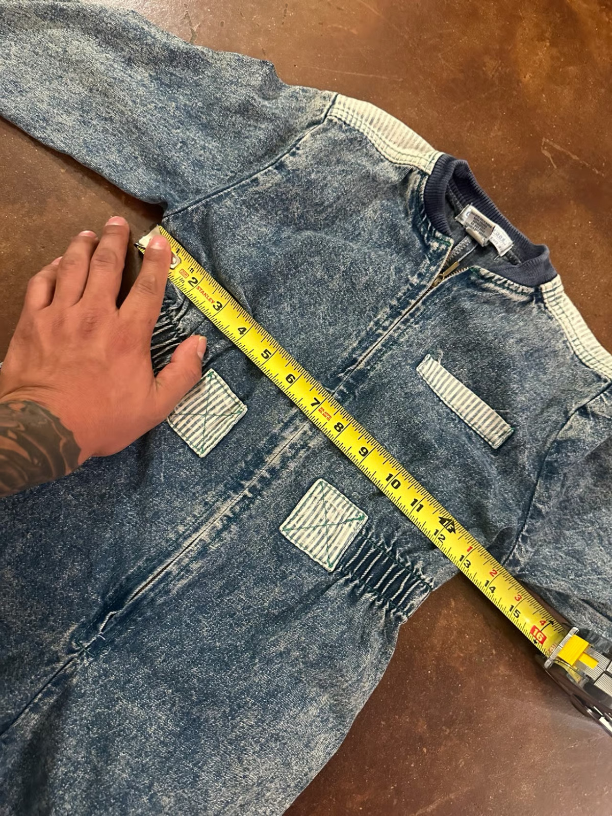 VTG 80s Retro OshKosh B’gosh Kids Denim Jumpsuit Embossed Joe’s Garage