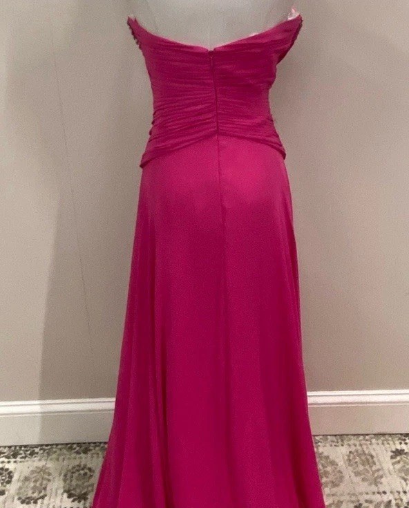 NWT Tony Bowls Strapless Gown Womens Size 12 Pink Prom Evening Formal Dress