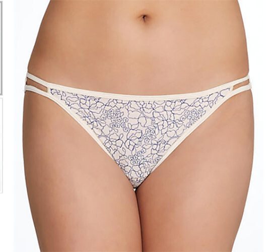 4 pack VANITY FAIR String Bikini ILLUMINATION 18108 panty Mixed PRINTS – 7 / L