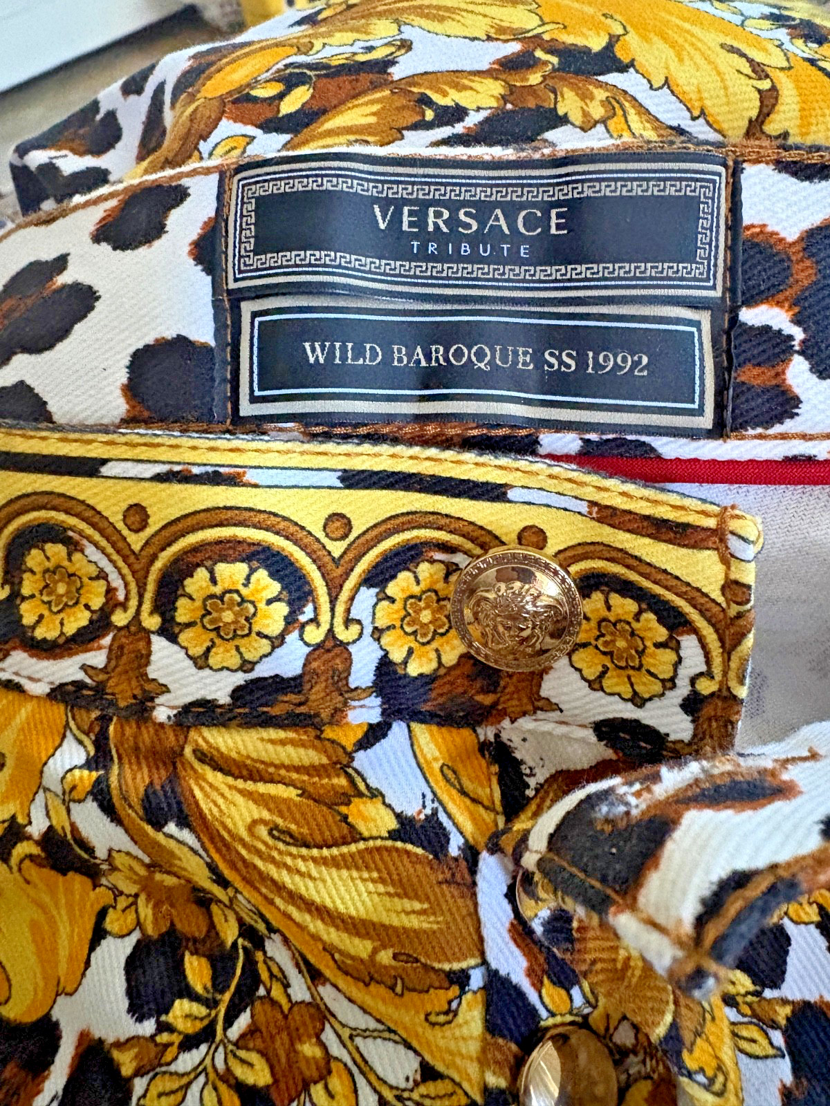 Versace Tribute Wild Baroque SS 2019 Women’s Jeans Sz 36 Italy Excellent Cond
