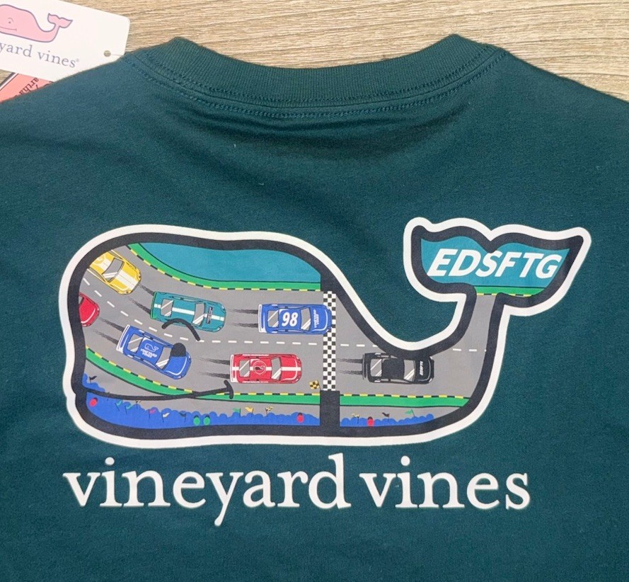 NWT Vineyard Vines T-SHIRT LS RACE TRACK WF PKT TEE TEAL DECOY Boys’ XL 18 New!