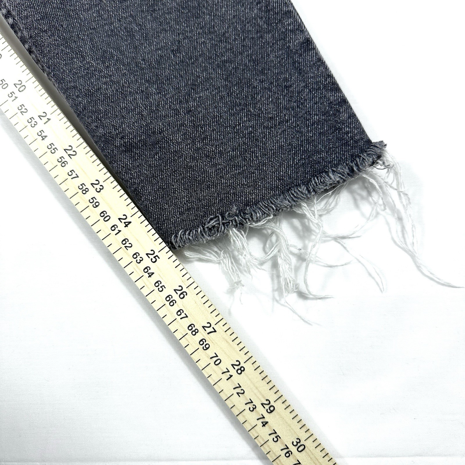 Levi’s 505c Grey Denim Slim Jeans “32×28” with custom length & distressing