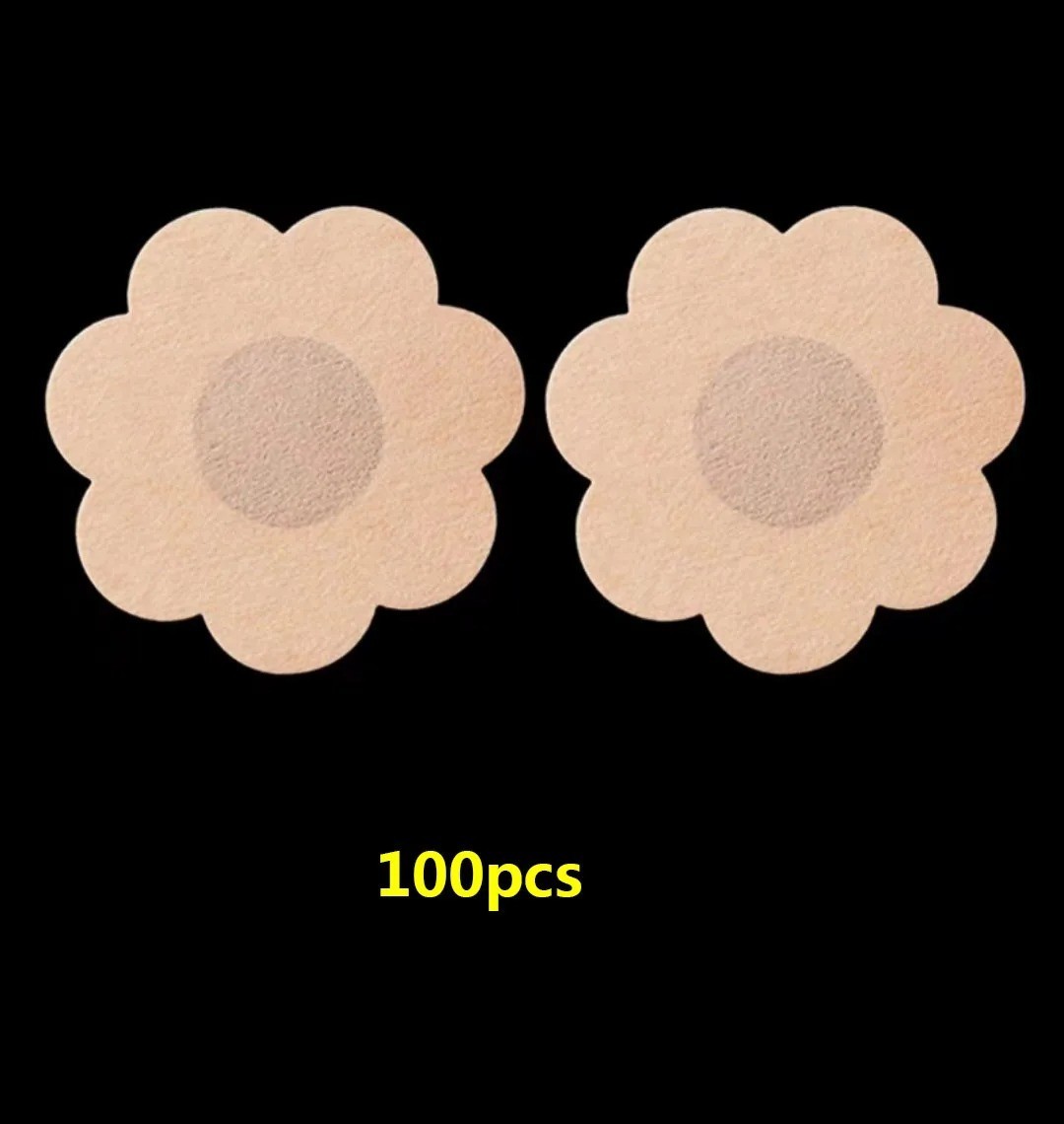 100Pcs Disposable Invisible Nipple Covers – Breathable Chest Patches