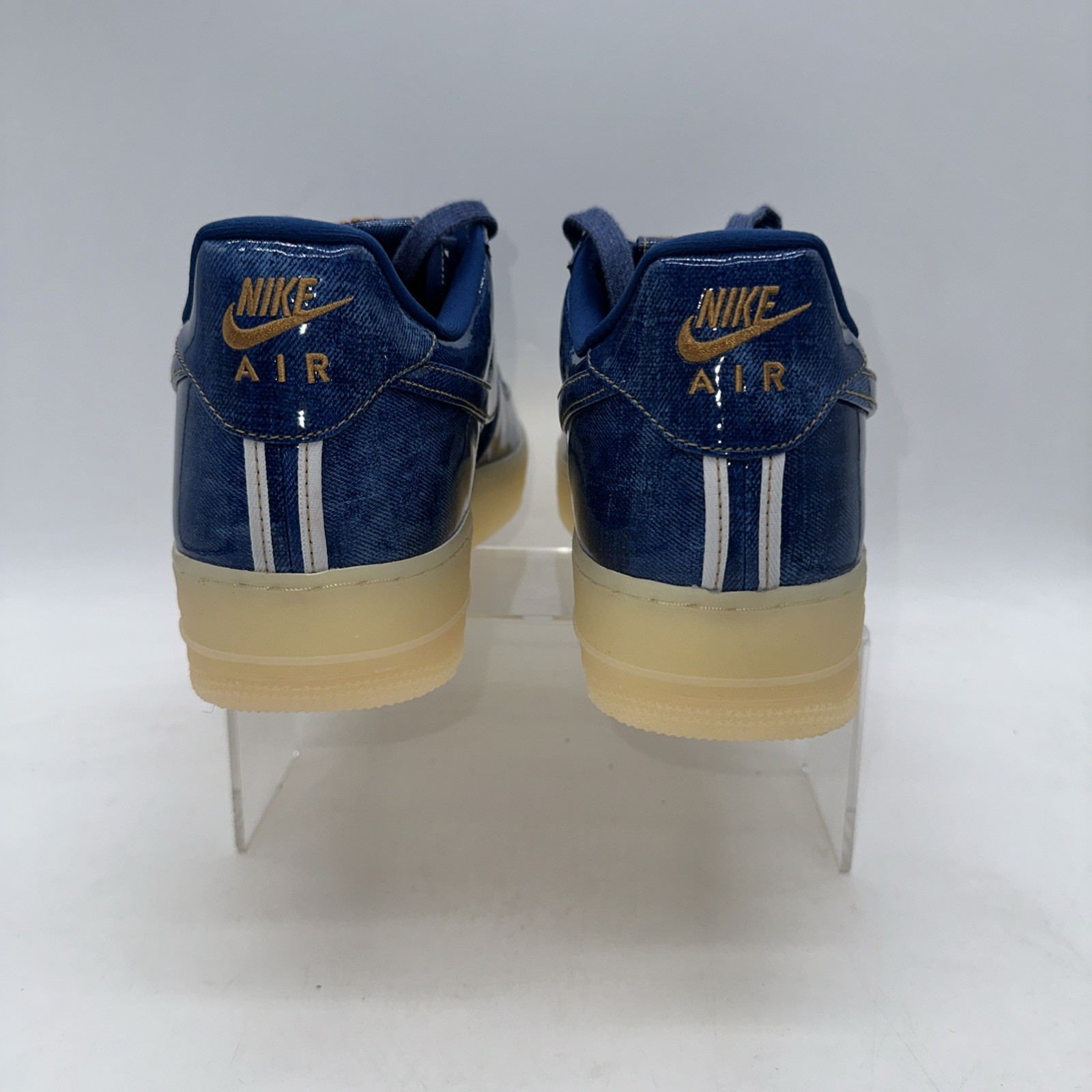 Nike Men’s Size 12 Air Force 1 Retro (IM5757 400) Blue Basketball Sneaker Sports